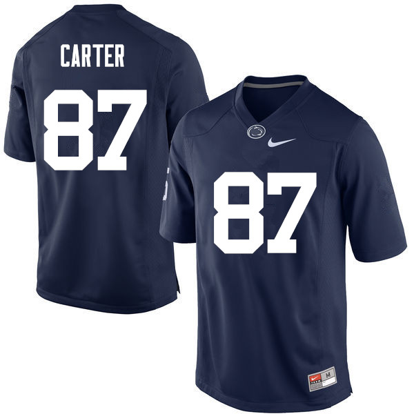 NCAA Nike Men's Penn State Nittany Lions Kyle Carter #87 College Football Authentic Navy Stitched Jersey ZVO8398MQ